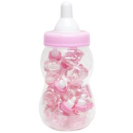 12 Bulk Plastic Baby Bottle,including 16pc Small Decorated Bottles