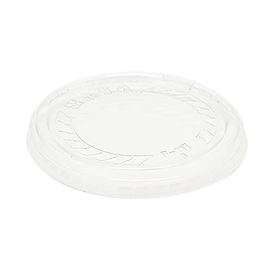 10 Bulk Plastic Pet Cup Lid 4 inch 50pc/bag - Clear