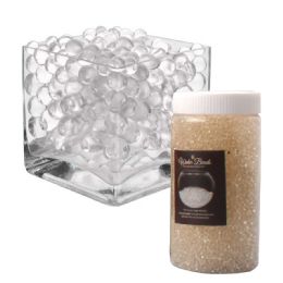 12 Bulk Jelly Water Beads In Bottle 1 inch - Clear