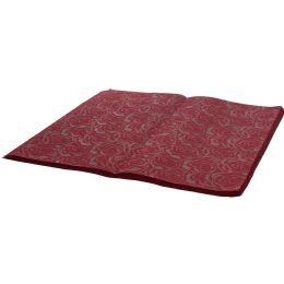 24 Bulk Embossed Nonwoven Floral Wrapping Paper 20pc/bag 21 in X 22 in - Burgundy
