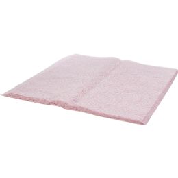 24 Bulk Embossed Nonwoven Floral Wrapping Paper 20pc/bag 21 in X 22 in - Pink