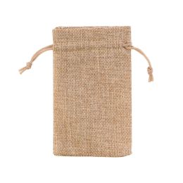 24 Bulk Burlap Gift Bag With Drawstring 3 in X 5 in 50pc/bag