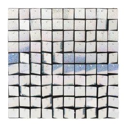 24 Bulk Square Spangle Wall Décor - Glitter Holographic