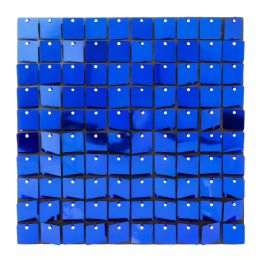 24 Bulk Square Spangle Wall Décor - Royal Blue
