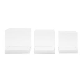 Bulk Acrylic Gift Box 3pc/set - White