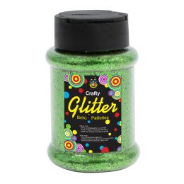 24 Bulk Glitter Bottle 4oz - Lime Green