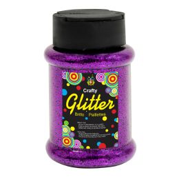 24 Bulk Glitter Bottle 4oz - Purple