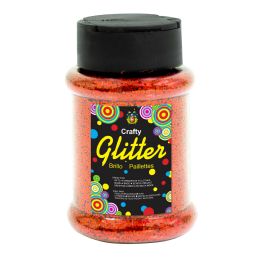 24 Bulk Glitter Bottle 4oz - Orange