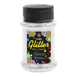 24 Bulk Glitter Bottle 4oz - White Iridescent