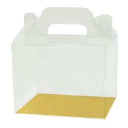 12 Bulk Pvc Gift Box With Gold, Silver And White Paper Insert 12pc