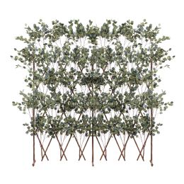 Bulk Expandable Eucalyptus Backdrop Wall With Wheels - Green
