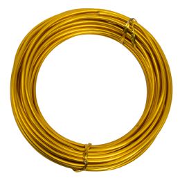 20 Bulk 3.0mm (9 Gauge) Aluminum Wire 10 Yds/roll - Gold