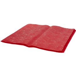 24 Bulk Embossed Nonwoven Floral Wrapping Paper 20pc/bag 21 inch X 22 inch - Red