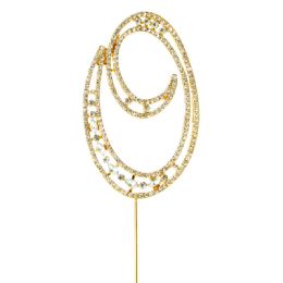 20 Bulk Rhinestone Cake Topper - "o"