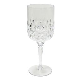 24 Bulk Plastic Wine Glass 12oz - Clear