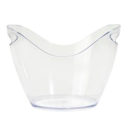 12 Bulk Plastic Ice Bucket - Clear