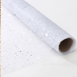 20 Bulk Decorative Mesh Roll - Silver