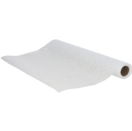 40 Bulk Embossed Nonwoven Floral Wrapping Paper Roll 21 inches X 5yd - White