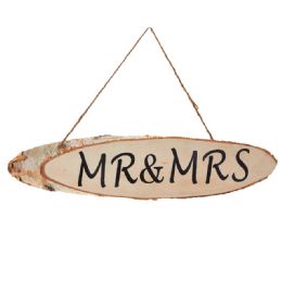 12 Bulk Wood "mr & Mrs" Sign