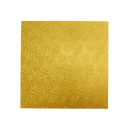 10 Bulk Square Foil Covered Cake Board 10 inches 5pc - Gold