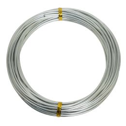 20 Bulk 2.0mm (12 Gauge) Aluminum Wire 10 Yds/roll - Silver