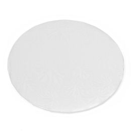 10 Bulk Foil Covered Cake Board 8 inch 5pc/pack - White