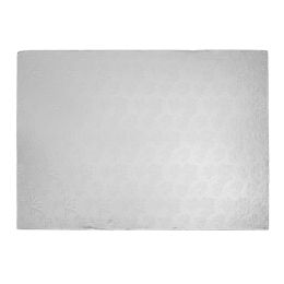 10 Bulk Foil Covered Cake Board Fullsheet 18 inch x 26 inch x 1/2 inch 3pc/pack - Silver