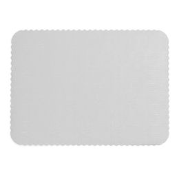16 Bulk Foil Covered Cake Board 1/2 sheet 13 inch x 18 inch x 1/2 inch 6pc/pack - White