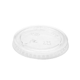 25 Bulk Plastic Condiment Cup Lid 2 inch For 2oz 100pc/bag - Clear