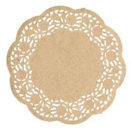 20 Bulk Round Paper Doilies 4 inch 250pc/bag - Natural