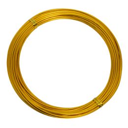 20 Bulk 1.5mm (15 Gauge) Aluminum Wire 10 Yds/roll - Gold