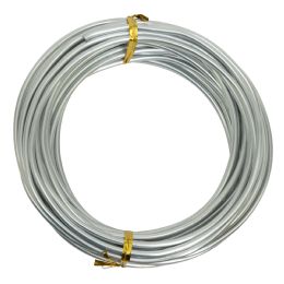 20 Bulk 3.0mm (9 Gauge) Aluminum Wire 10 Yds/roll - Silver