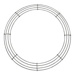 12 Bulk 4-Ring Wire Wreath Form 30 inch