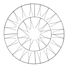 24 Bulk Double Wire Wreath Form 20 inch