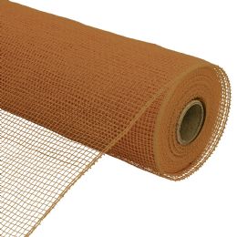 20 Bulk Decorative Plain Poly Mesh Roll 10 inch - Brown
