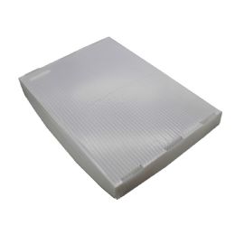 4 Bulk Translucent Plastic Storage Postal Tote Lid