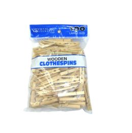 24 Bulk 100 Pcs Wooden Clothespins
