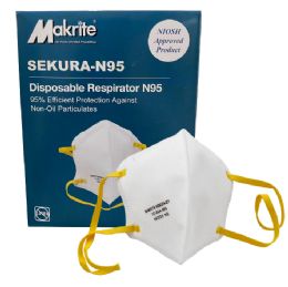 480 Bulk Makrite SekurA-N95 Disposable Respirator Mask