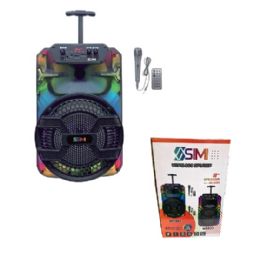 4 Bulk 8" Wireless Speaker With Led Lights 800 Mah
