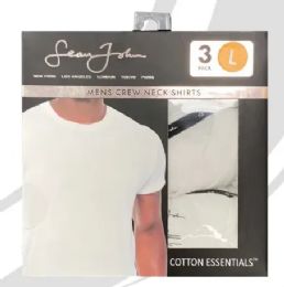 24 Bulk Mens 3pk Crew Neck T-Shirts