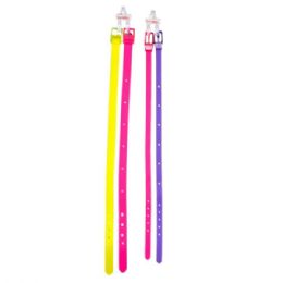 18 Bulk Expresisons Kids 2 Piece Silicone Belts Set In Assorted Neon Colors