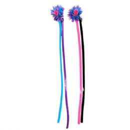 24 Bulk Expressions Children's 2 Piece Belt Set In Assorted Colors With Feather Pouf