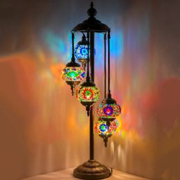 12 Bulk Mystic Garden Turkish Lamps With 5 Globes Without Bulb