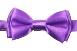24 Bulk Kid Bowtie Purple