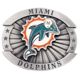 12 Bulk Miami Dolphins Belt Buckle
