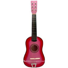 12 Bulk Hot Pink Gradient Guitars For Children - 6 Strings