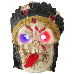 12 Bulk Indian Hat Led Skull Belt Buckle