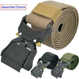 24 Bulk Elastic Survival Tactical Belts With Metal Quick Release Buckles - Adjustable And Assorted