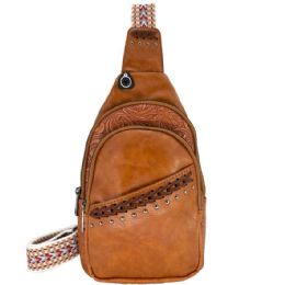 12 Bulk Western Crossbody And Shoulder Bag With Vintage Floral Design For Men And Women