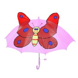 24 Bulk Fluttery Butterfly Kid Umbrella